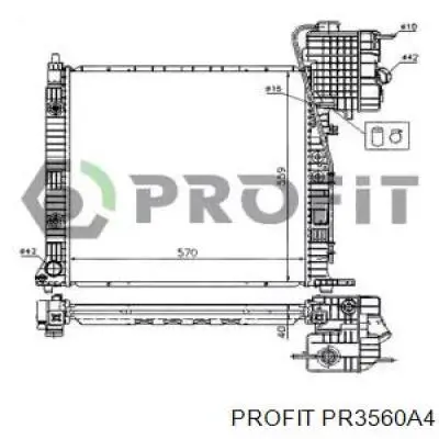 Радиатор 514009 NRF