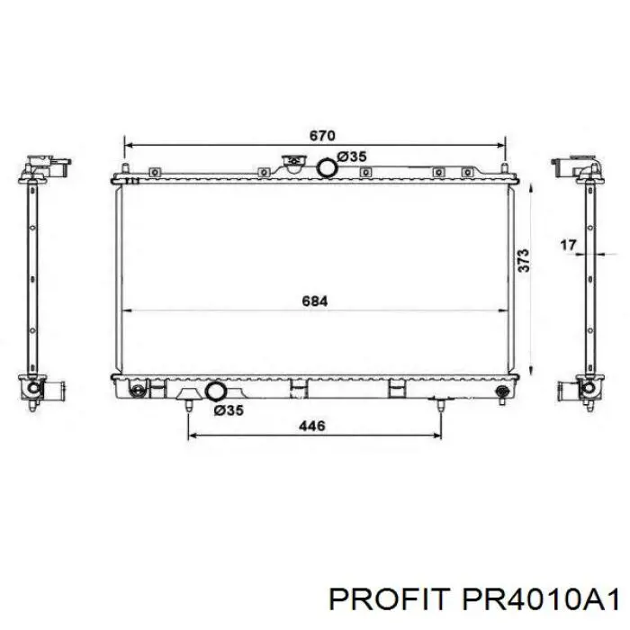 Радиатор PR4010A1 Profit