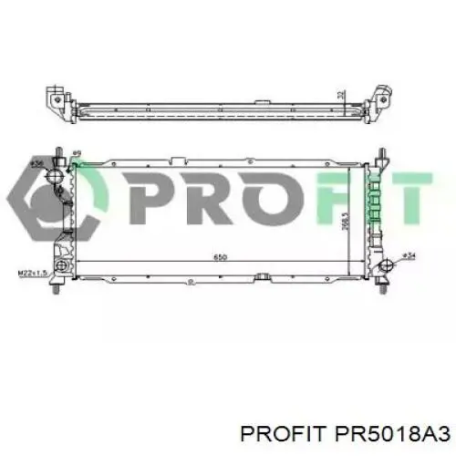 Радиатор 1300151 Market (OEM)