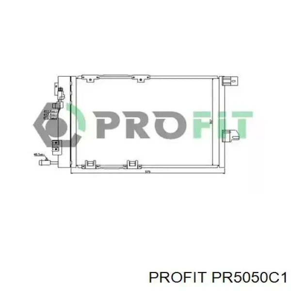 PR5050C1 Profit радиатор кондиционера