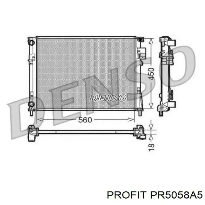 Радиатор PR5058A5 Profit