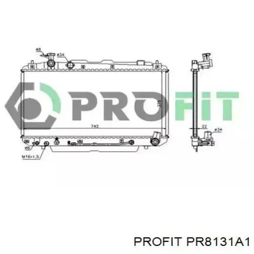 Радиатор 1640028182 Market (OEM)