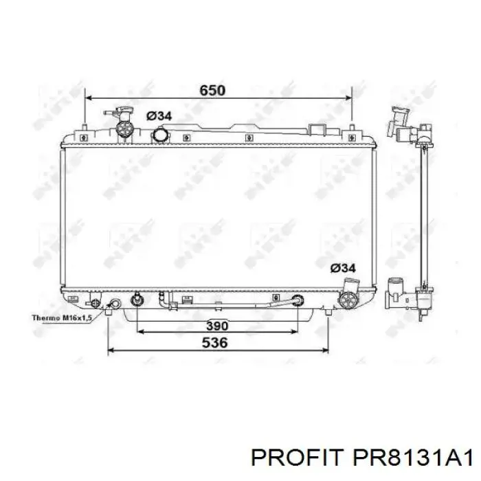 1640028182 Toyota Радиатор основной