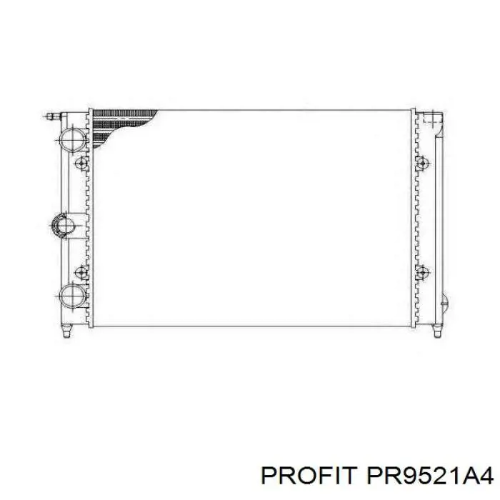 Радиатор охлаждения двигателя Profit PR9521A4 цена, от 39.43 USD