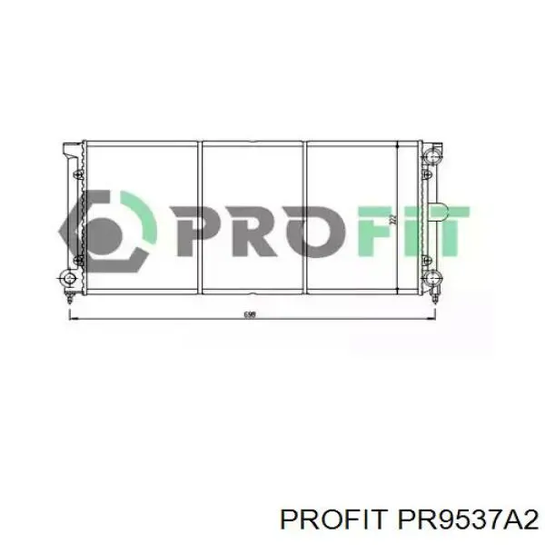 Радиатор 9537A2 Profit