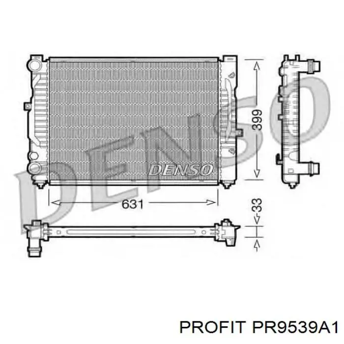 Радиатор PR9539A1 Profit