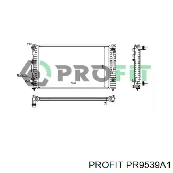 Радиатор PR9539A1 Profit