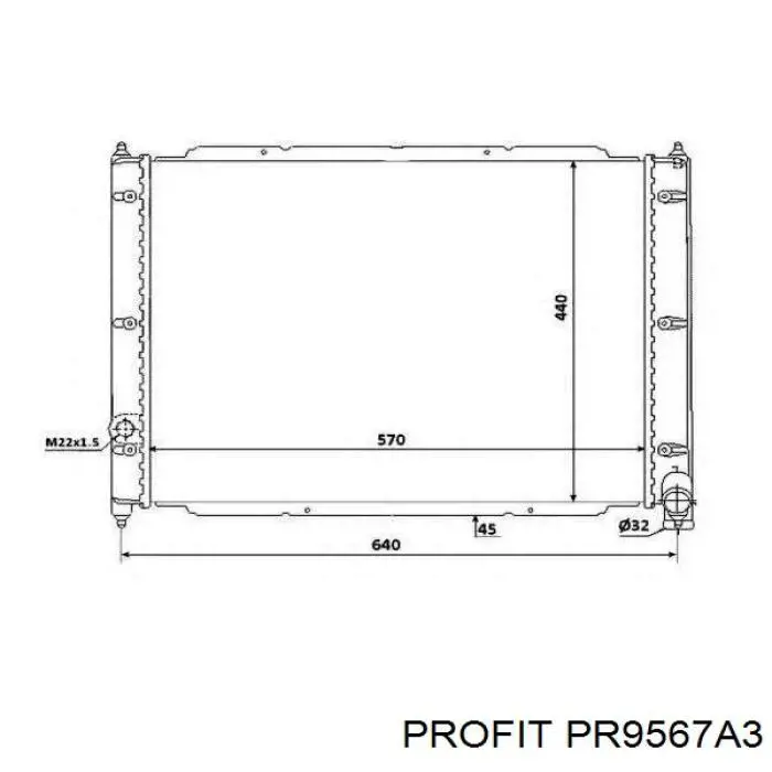 Радиатор PR9567A3 Profit