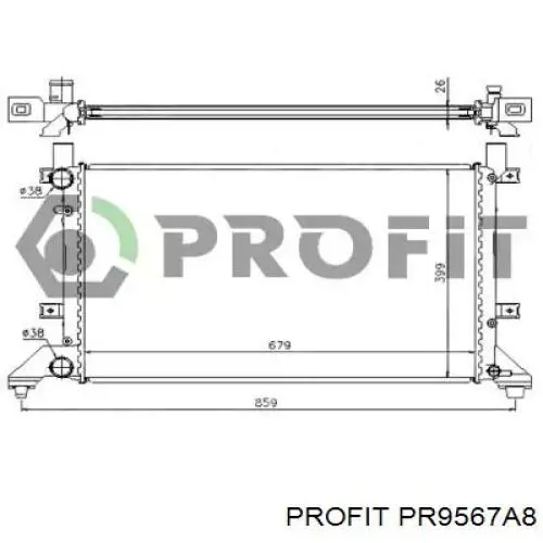 Радиатор PR9567A8 Profit