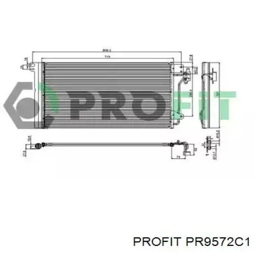 Радиатор кондиционера PR9572C1 Profit