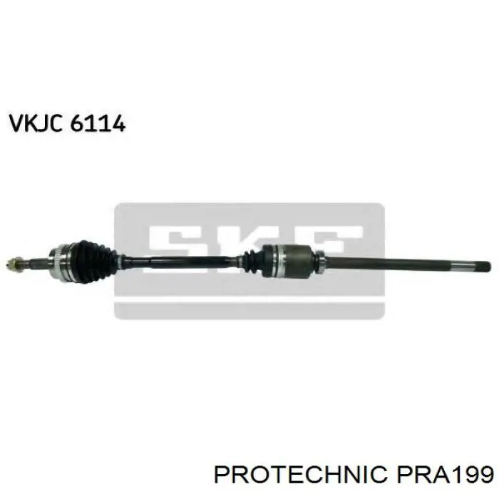 Правая полуось 021550 GKN-Spidan