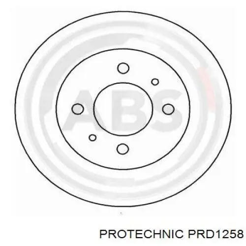PRD1258 Protechnic диск тормозной передний