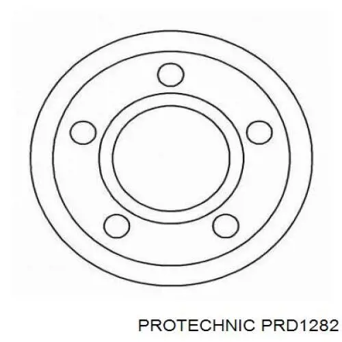 Передние тормозные диски PRD1282 Protechnic