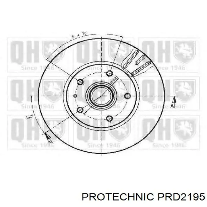 Купить PRD2195 Protechnic Ротор тормозной
