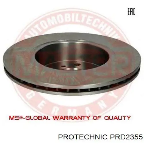 Передние тормозные диски PRD2355 Protechnic