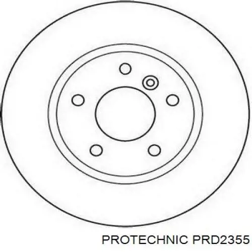 PRD2355 Protechnic Диск тормозной передний