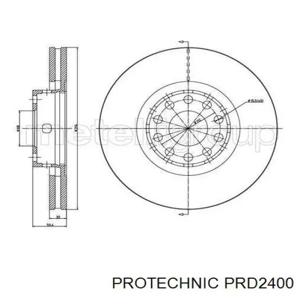 Купить PRD2400 Protechnic Ротор тормозной