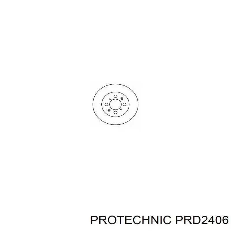 Передние тормозные диски PRD2406 Protechnic