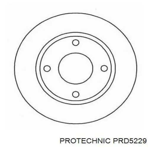 Задний тормозной диск Protechnic PRD5229 цена, от 40.41 USD