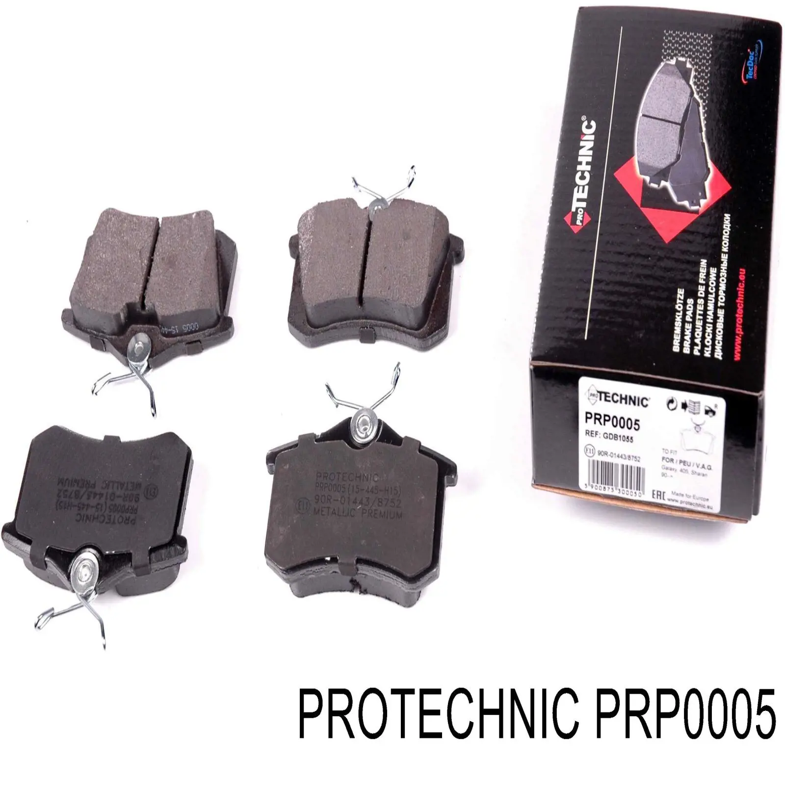 PRP0005 Protechnic колодки тормозные задние дисковые