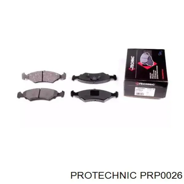 PRP0026 Protechnic колодки тормозные передние дисковые