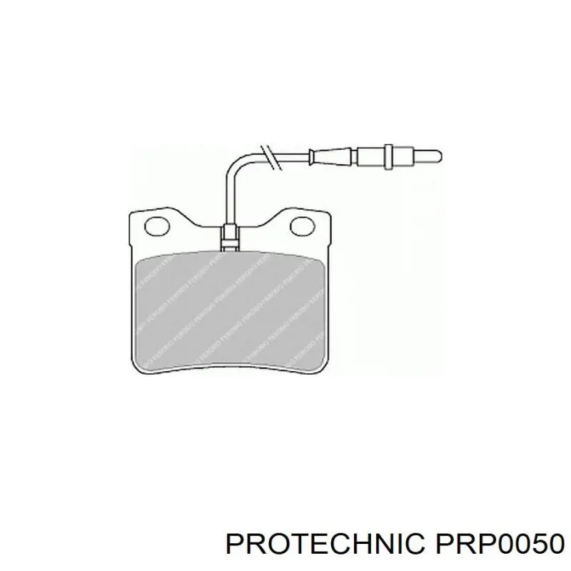 Купить PRP0050 Protechnic Колодки тормозные задние, дисковые