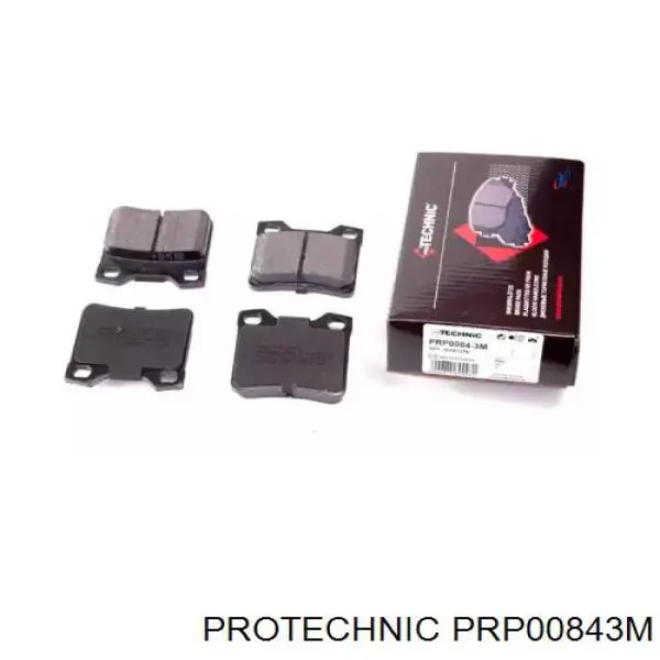 PRP00843M Protechnic sapatas do freio traseiras de disco