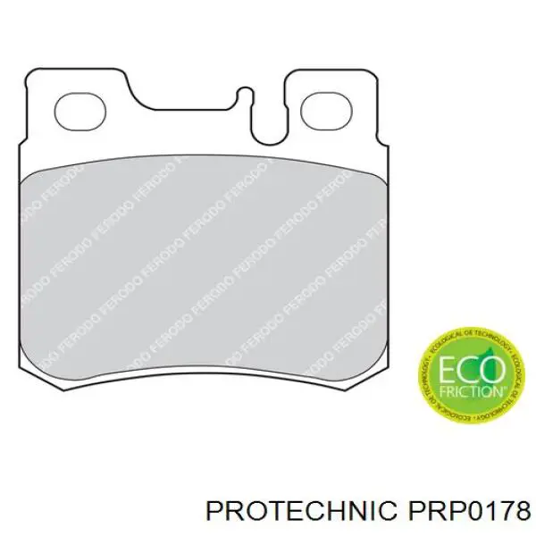 Pastillas de freno traseras PRP0178 Protechnic