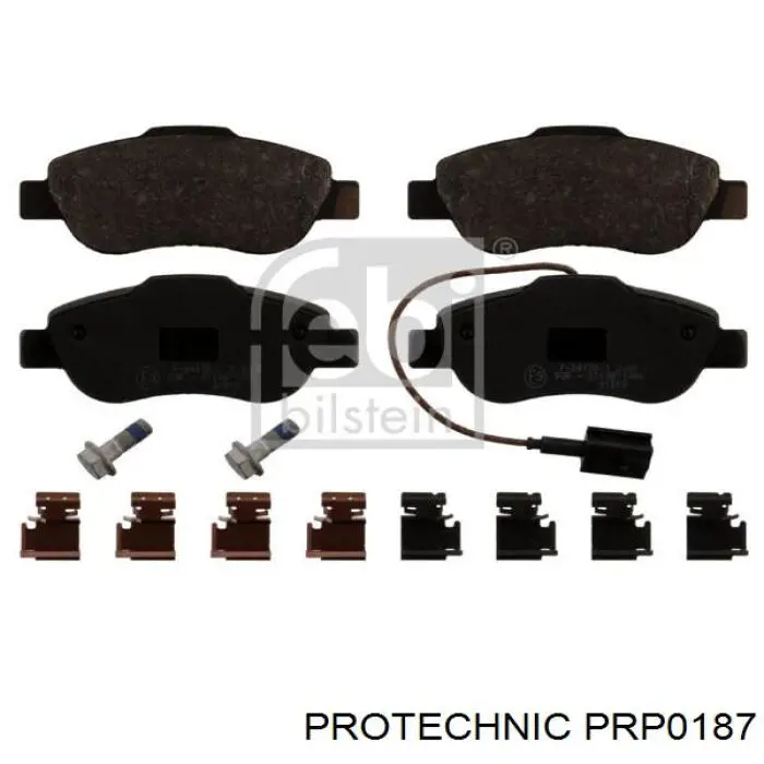 PRP0187 Protechnic колодки тормозные передние дисковые