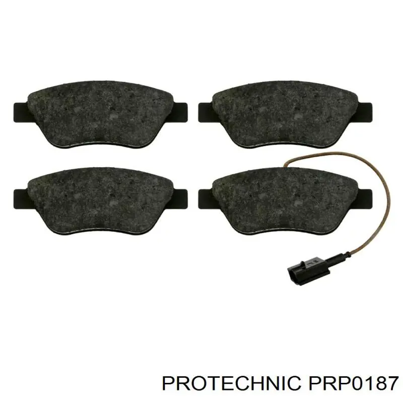 Колодки гальмівні передні, дискові PRP0187 Protechnic
