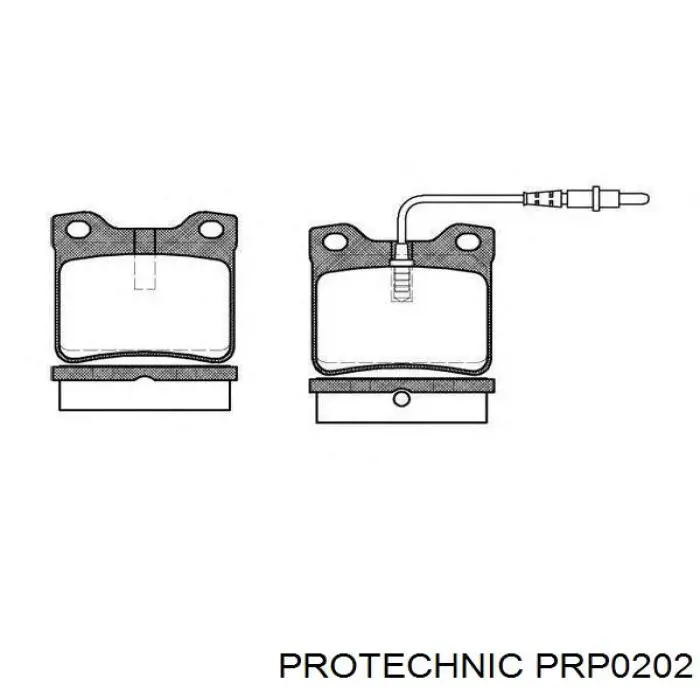Колодки дисковые  Protechnic PRP0202 цена, от 13.06 USD
