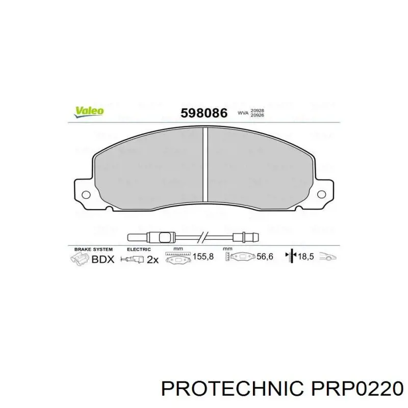 Купить PRP0220 Protechnic Колодки тормозные