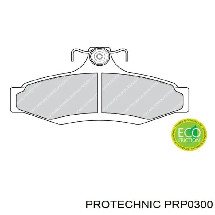 Купить PRP0300 Protechnic Колодки тормозные задние, дисковые