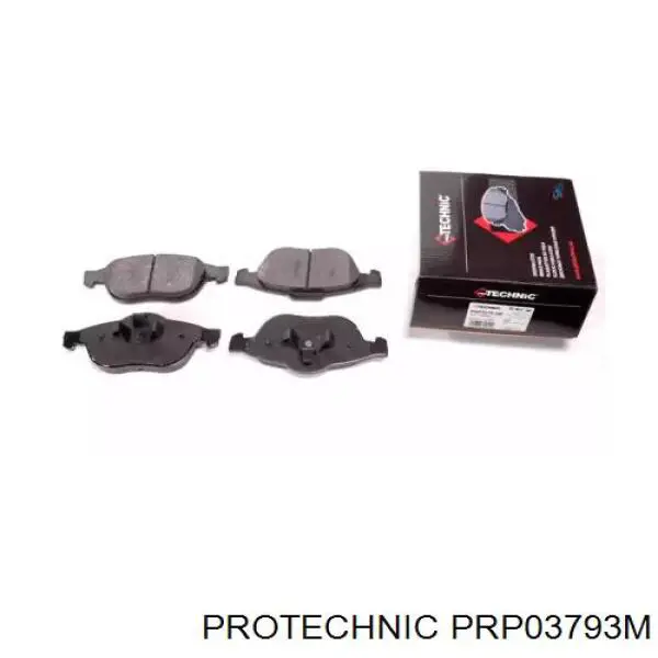 Передние тормозные колодки PRP03793M Protechnic