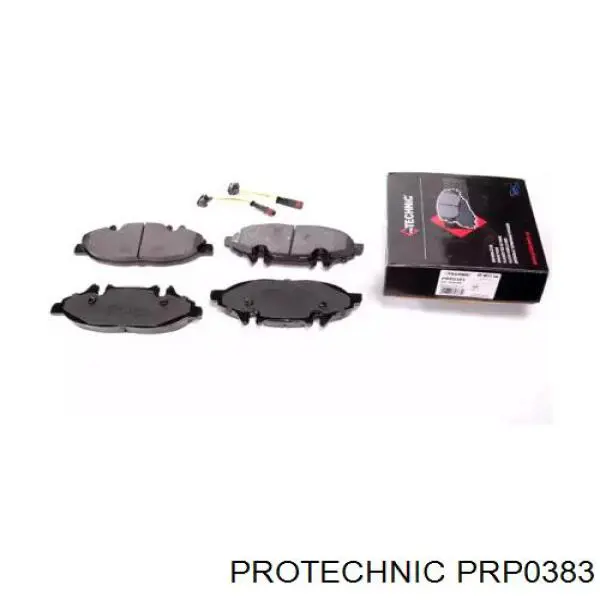 Колодки тормозные передние дисковые PROTECHNIC PRP0383