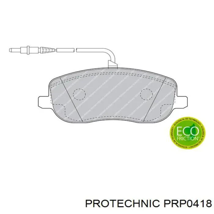 Купить PRP0418 Protechnic Колодки тормозные