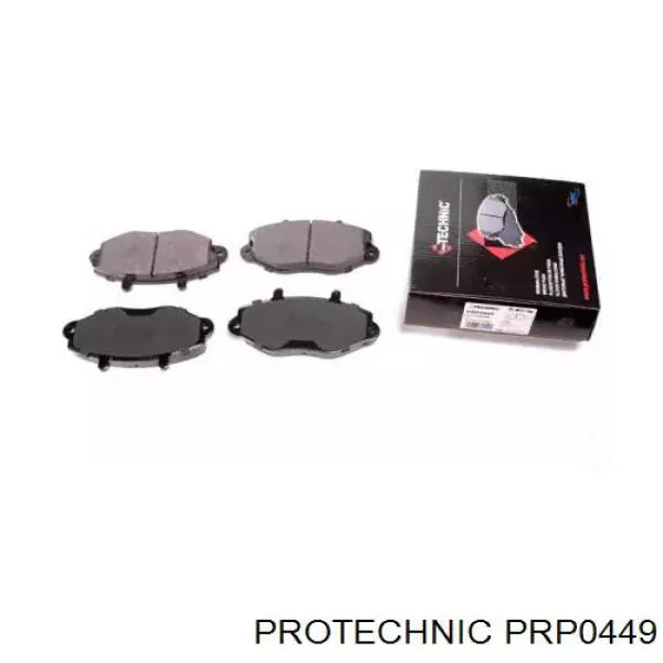 PRP0449 Protechnic колодки тормозные передние дисковые