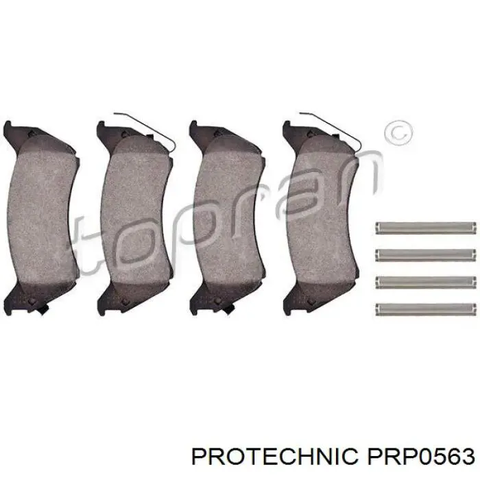 Купить PRP0563 Protechnic Колодки тормозные задние, дисковые