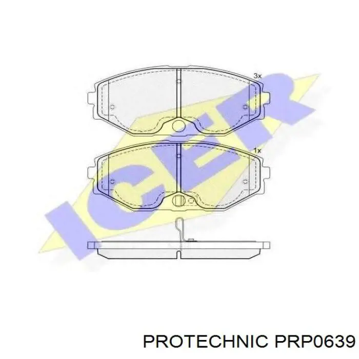 Колодки Protechnic PRP0639 цена, от 22.91 USD