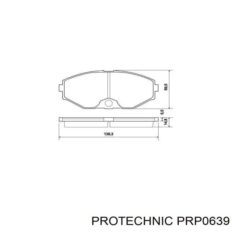Купить PRP0639 Protechnic Колодки тормозные