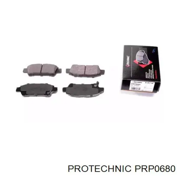 Задние тормозные колодки PRP0680 Protechnic