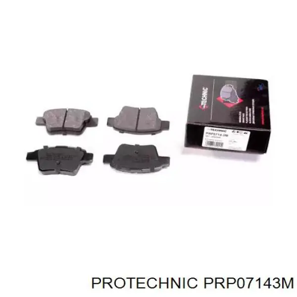 PRP07143M Protechnic колодки тормозные задние дисковые