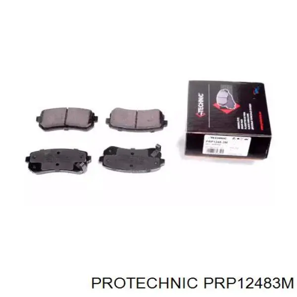 PRP12483M Protechnic колодки тормозные задние дисковые