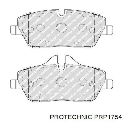 Передние тормозные колодки PRP1754 Protechnic