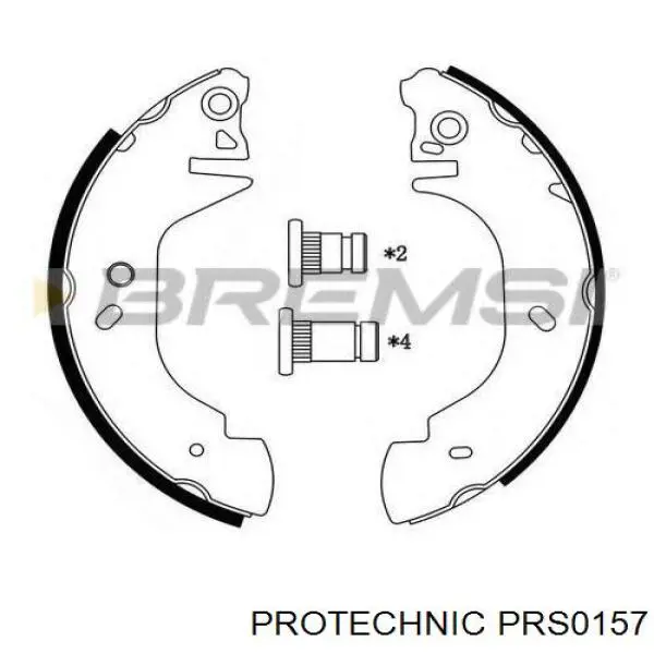 Тормоза рабочие задние ножные и тормозные барабаны Protechnic PRS0157 цена, от 25.18 USD