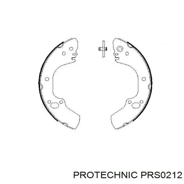 Купить PRS0212 Protechnic Задние барабанные тормозные колодки