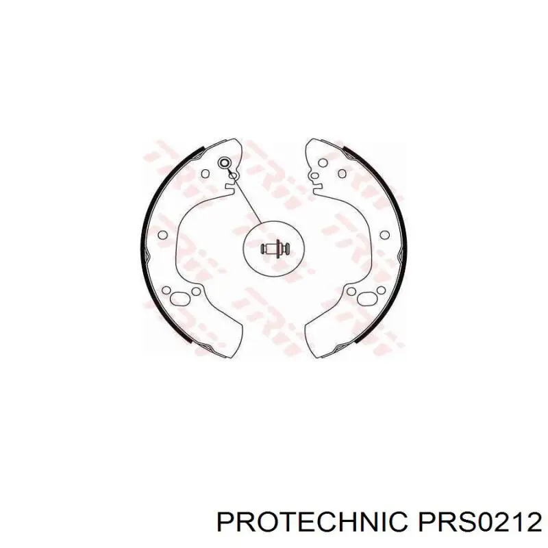 Задние барабанные колодки PRS0212 Protechnic