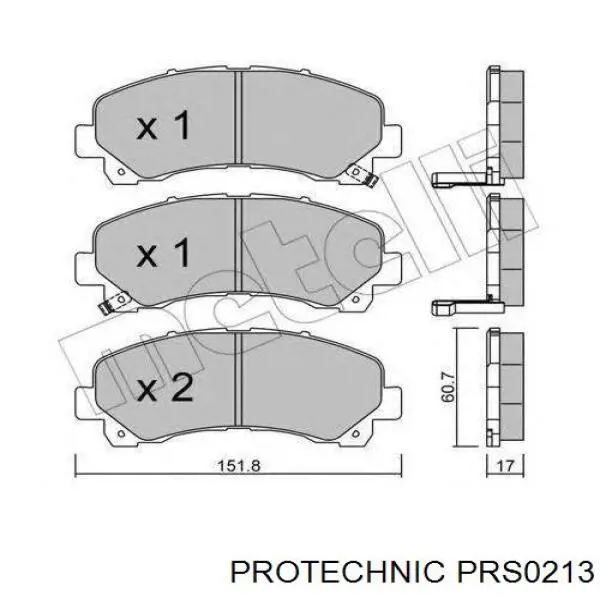 Задние барабанные колодки PRS0213 Protechnic