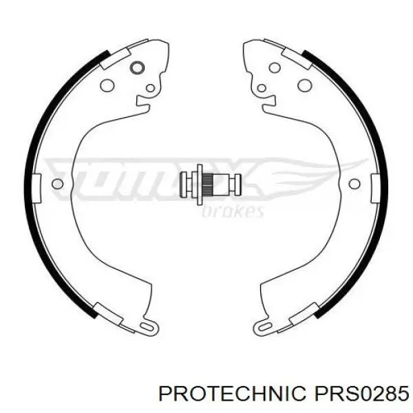 Купить PRS0285 Protechnic Задние барабанные тормозные колодки
