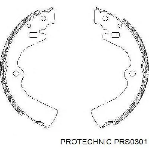 Купить PRS0301 Protechnic Задние барабанные тормозные колодки